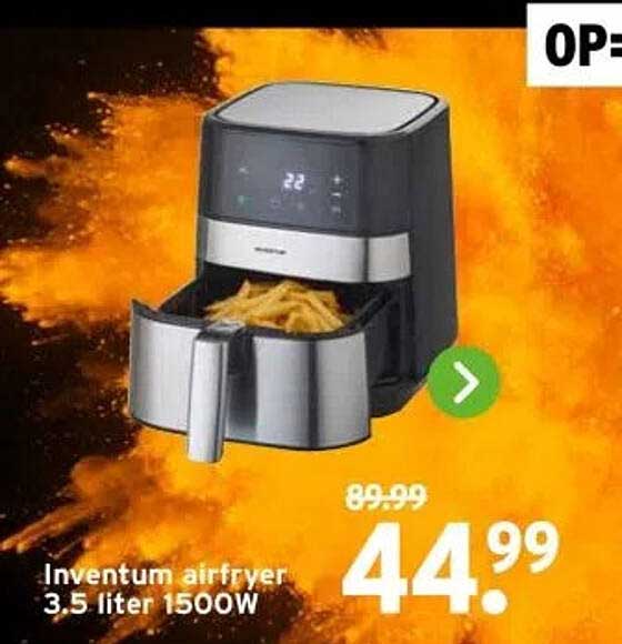 Inventum airfryer 3.5 liter 1500W