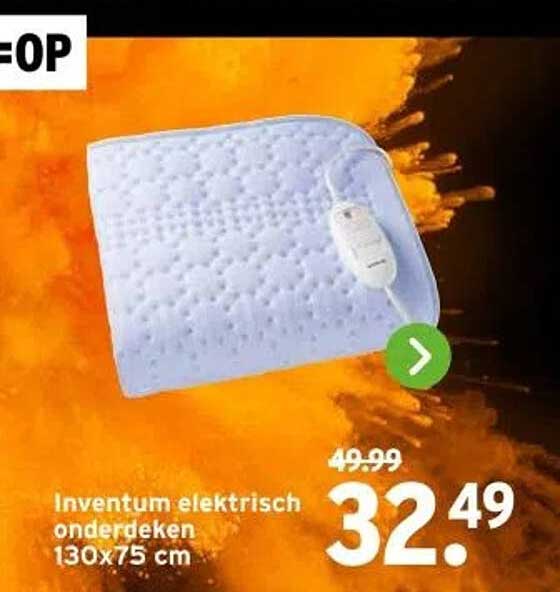 Inventum elektrisch onderdeken 130x75 cm