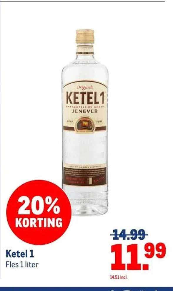 Ketel 1 Fles 1 liter