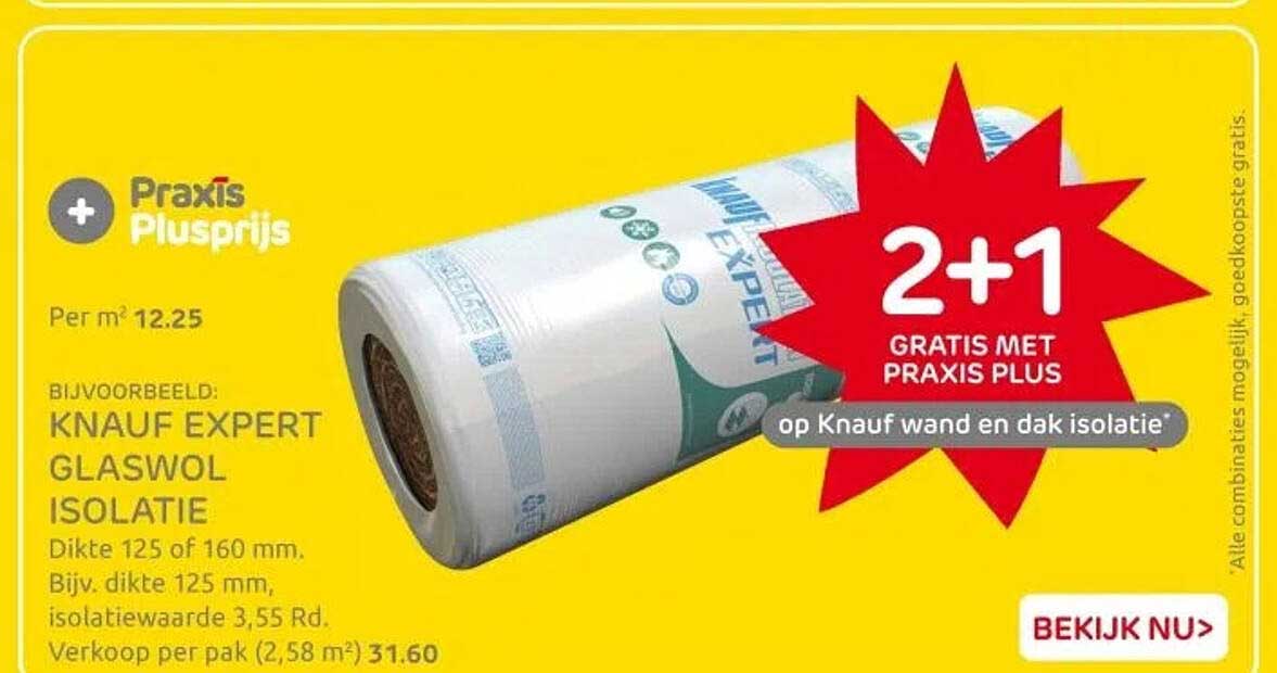 Knauf Expert Glaswol Isolatie