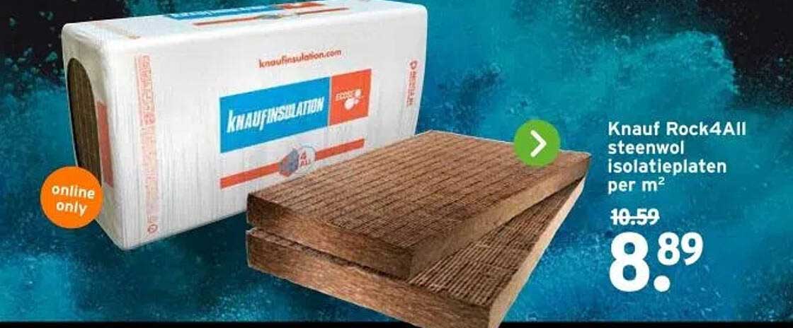 Knauf Rock4All steenwol isolatieplaten per m²