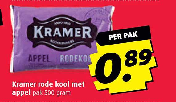 Kramer rode kool met appel pak 500 gram
