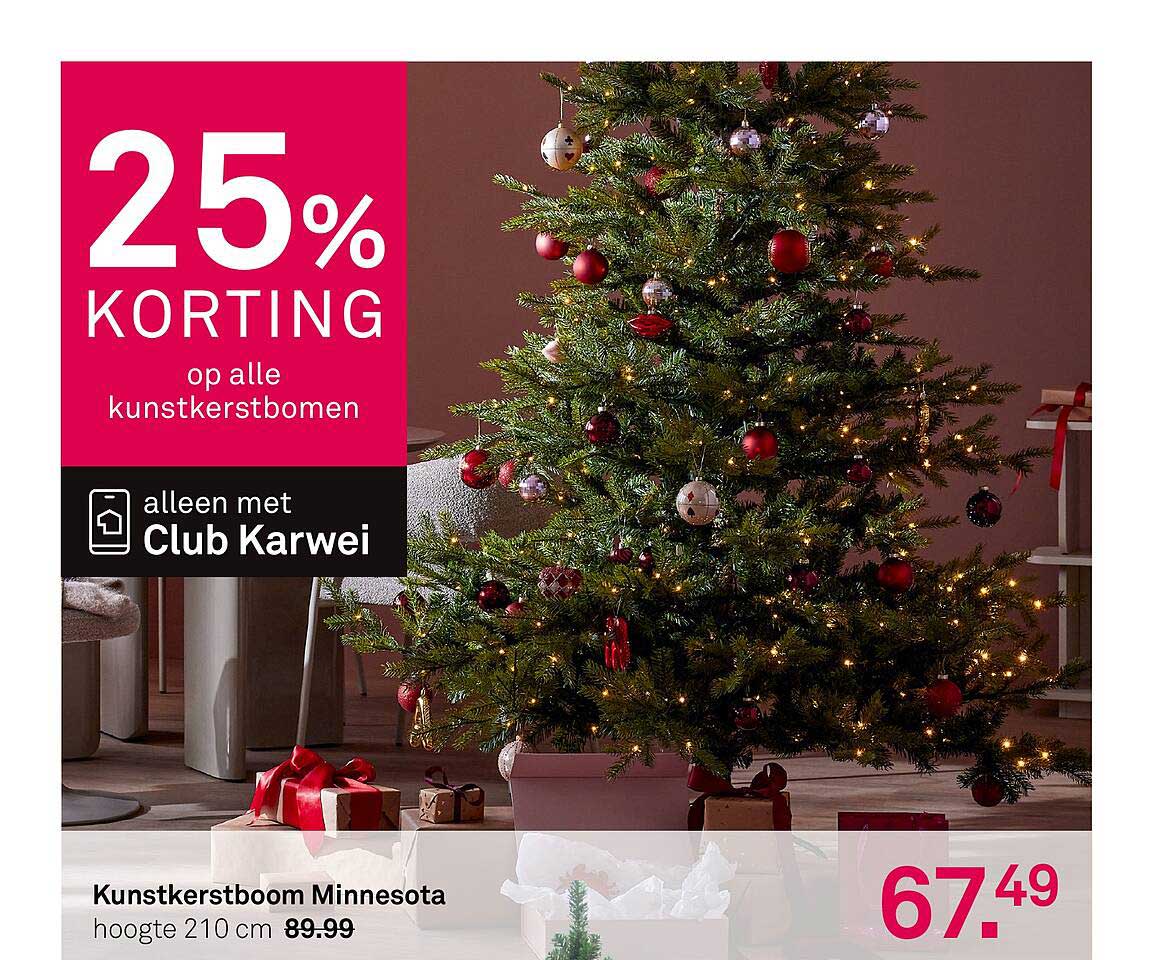 Kunstkerstboom Minnesota hoogte 210 cm