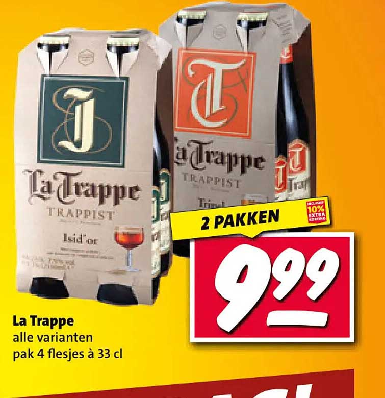 La Trappe alle varianten pak 4 flesjes à 33 cl