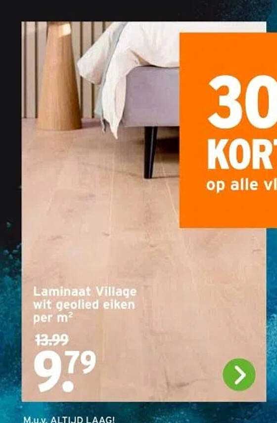 Laminaat Village wit geolied eiken per m²