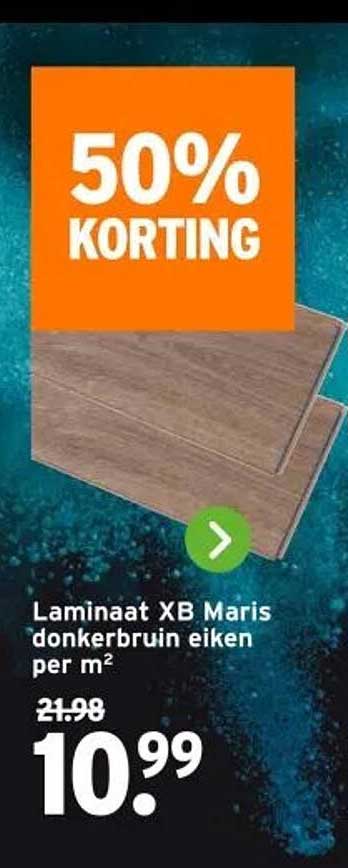 Laminaat XB Maris donkerbruin eiken per m²