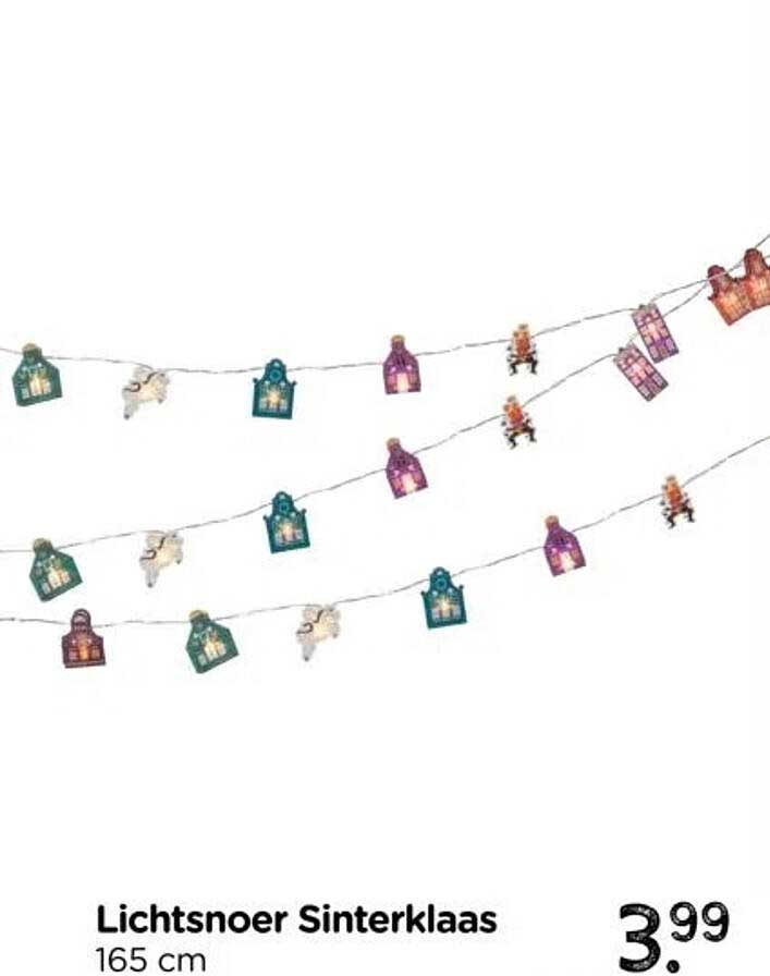 Lichtsnoer Sinterklaas 165 cm