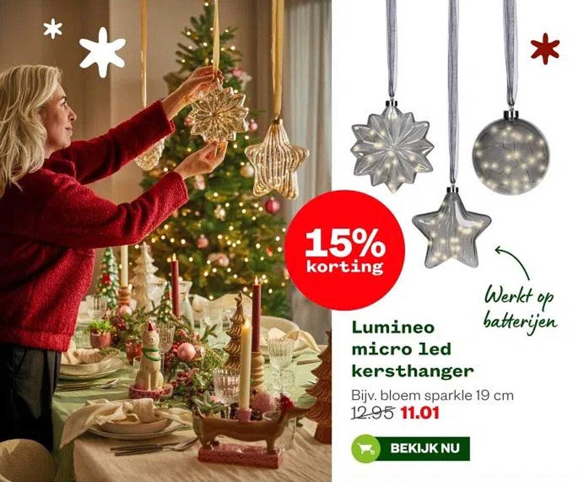 Luminea micro led kersthanger