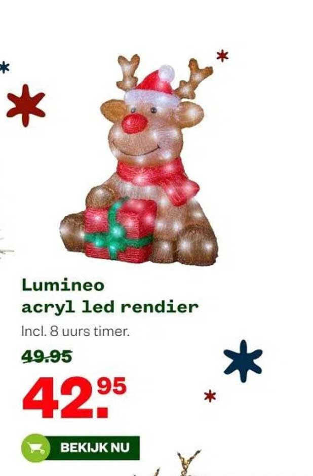 Lumino acryl led rendier
