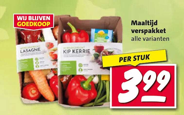 Maaltijd verspakket alle varianten