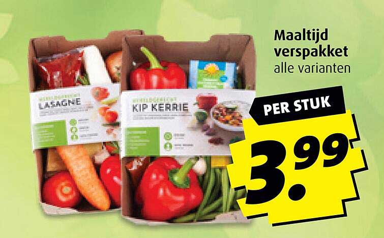 Maaltijd verspakket alle varianten