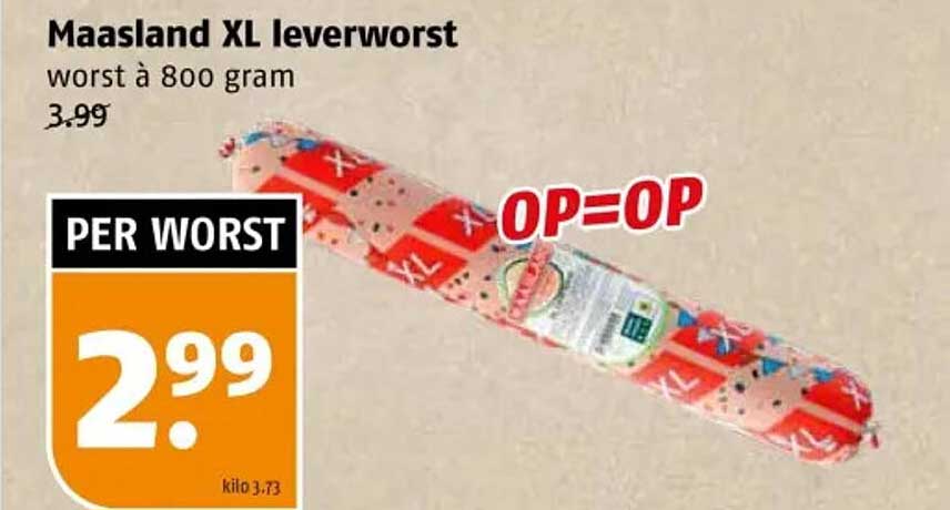 Maasland XL leverworst
