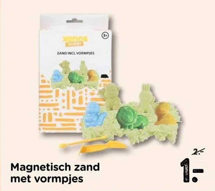 Magnetisch zand met vormpjes