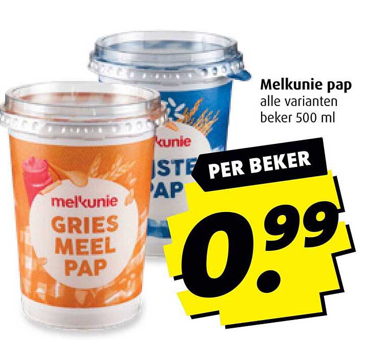 Melkunie pap alle varianten beker 500 ml