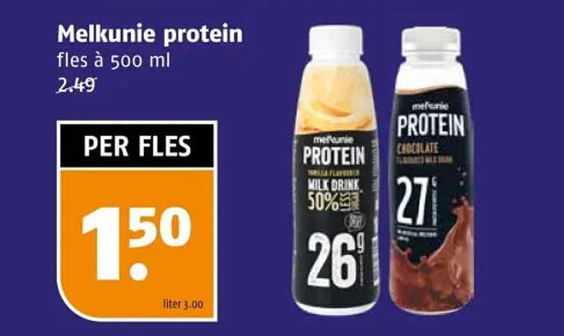 Melkunie protein fles à 500 ml