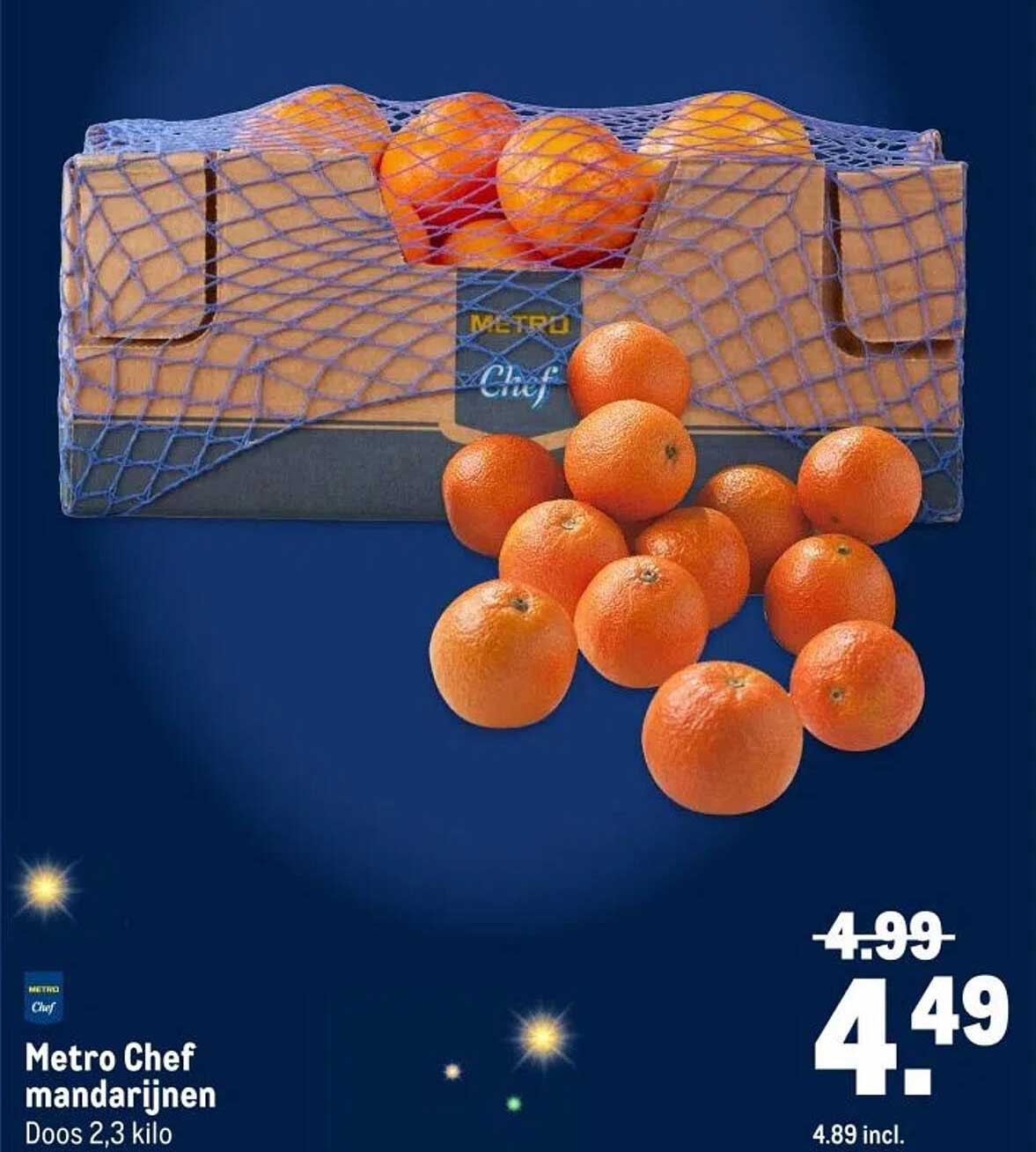 Metro Chef mandarijnen Doos 2,3 kilo