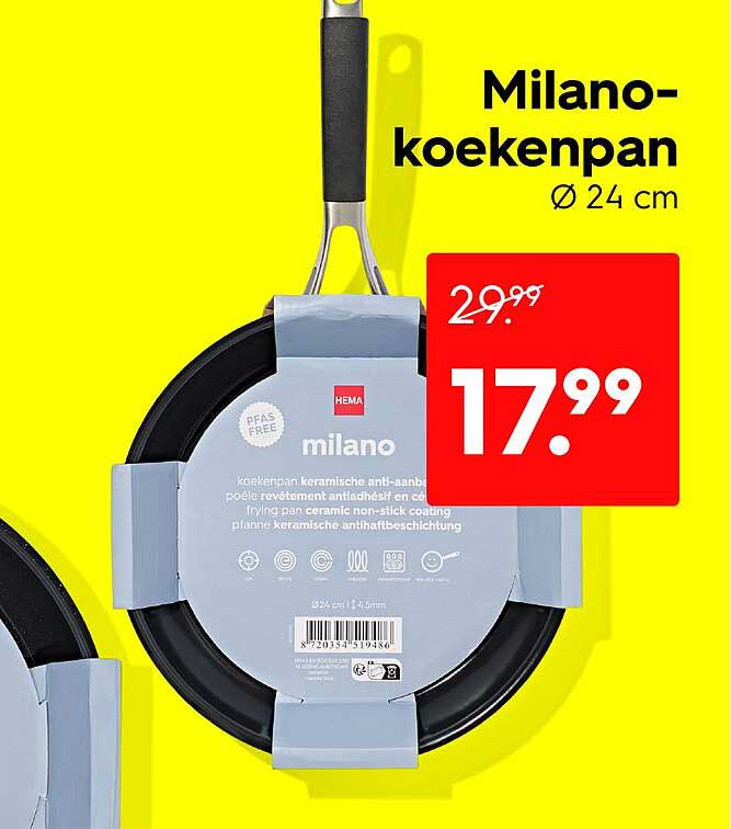 Milano-koekenpan Ø 24 cm