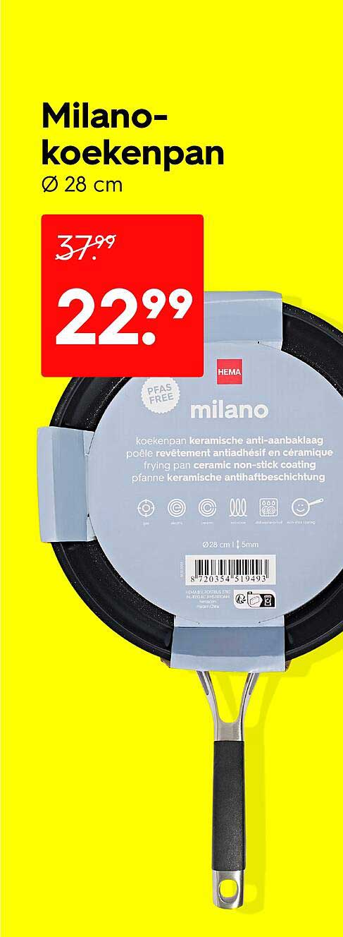 Milano-koekenpan Ø 28 cm