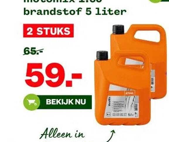 motomix 1:50 brandstof 5 liter