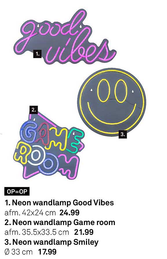 Neon wandlamp Good Vibes