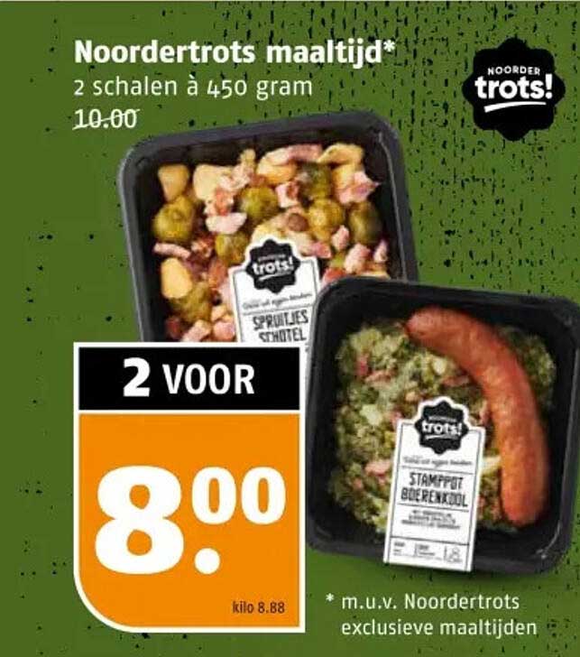 Noordertrots maaltijd*