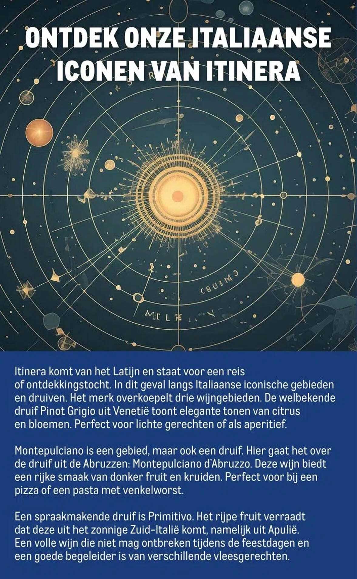 ONTDEK ONZE ITALIAANSE ICONEN VAN ITINERA