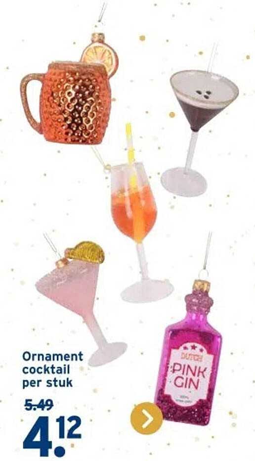 Ornament cocktail per stuk