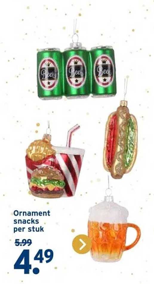 Ornament snacks per stuk