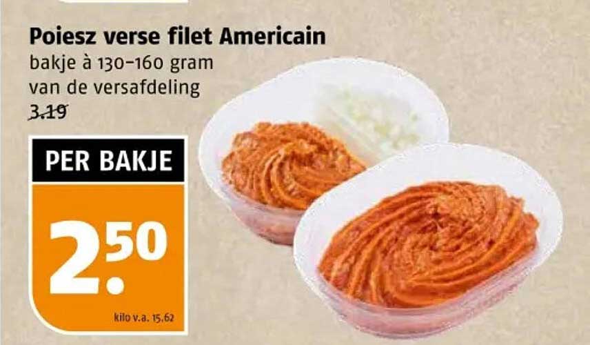 Poiesz verse filet Americain