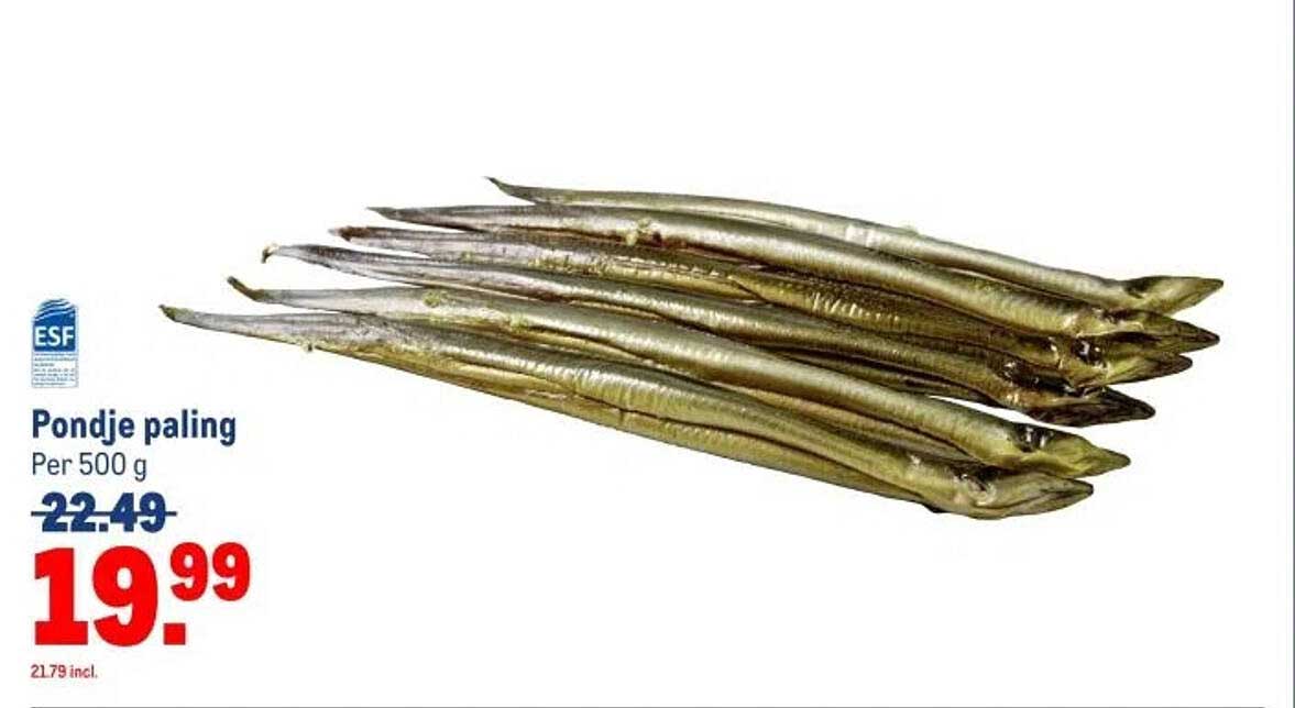 Pondje paling Per 500 g