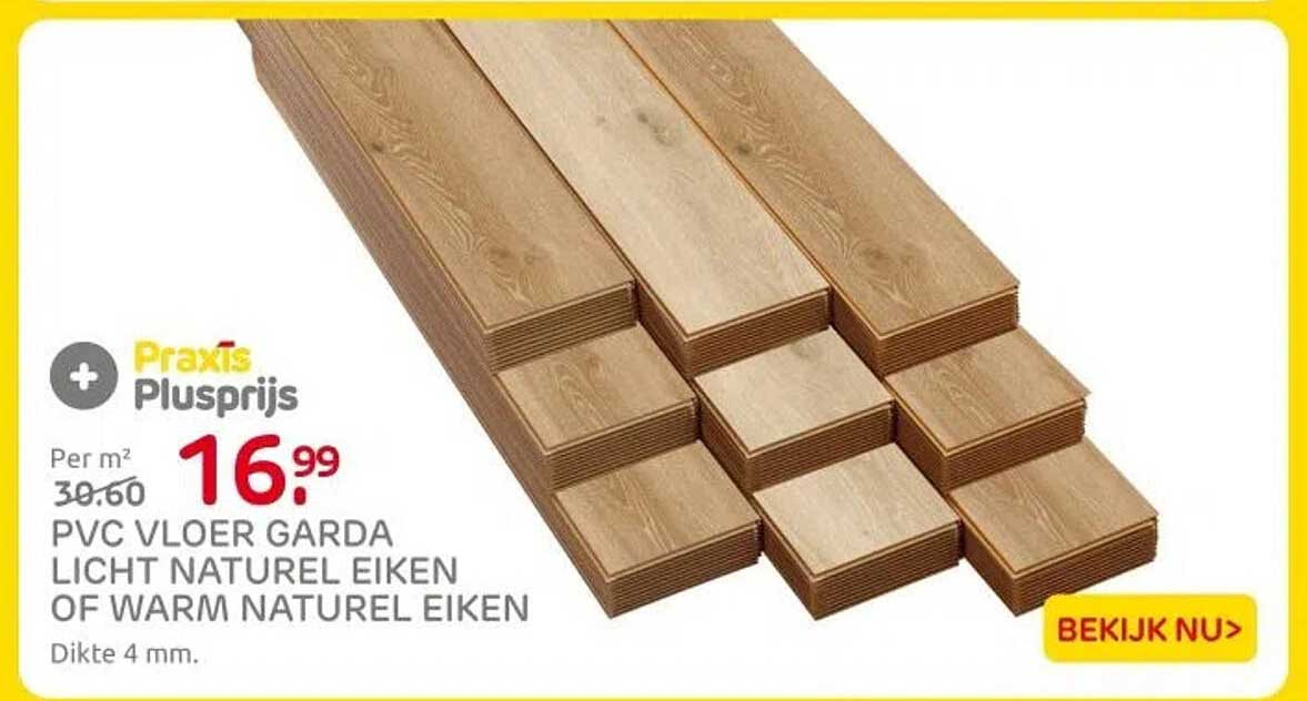 PVC VLOER GARDA LICHT NATUUR EIKEN OF WARM NATUUR EIKEN