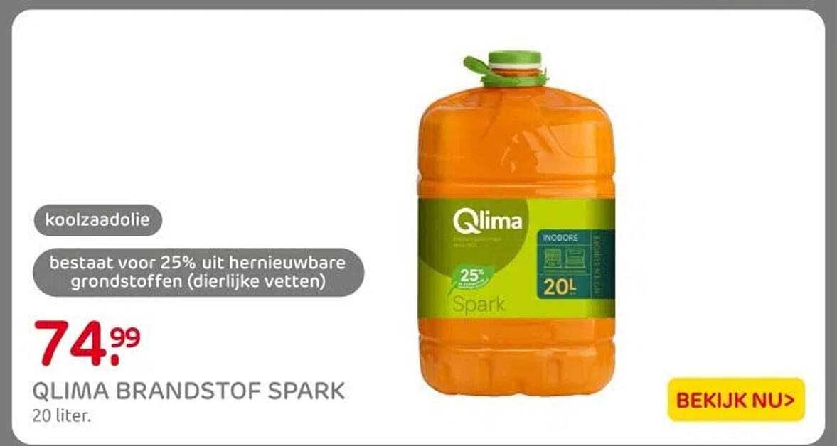 QLIMA BRANDSTOF SPARK 20 liter