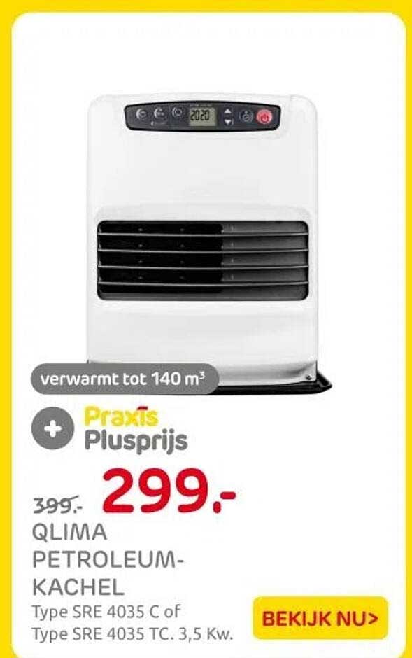 QLIMA PETROLEUM-KACHEL Type SRE 4035 C of Type SRE 4035 TC, 3,5 Kw.