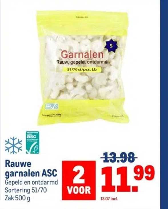 Rauwe garnalen ASC