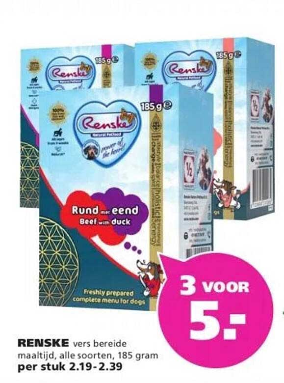 RENSKE vers bereide maaltijd, alle soorten, 185 gram