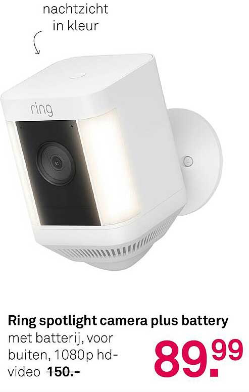 Ring spotlight camera plus battery