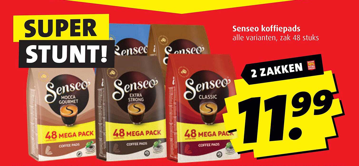 Senseo koffiepads alle varianten, zak 48 stuks