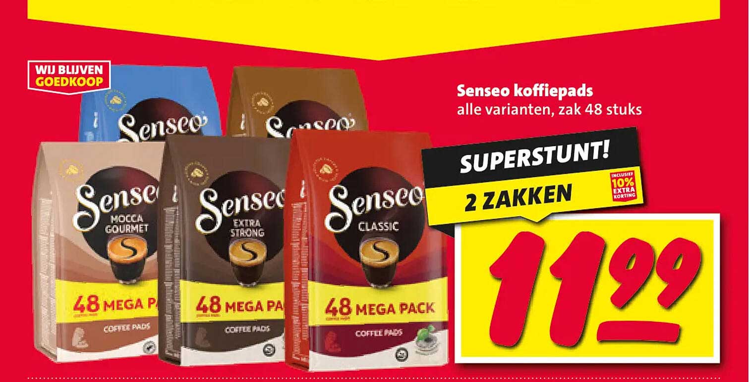 Senseo koffiepads alle varianten, zak 48 stuks