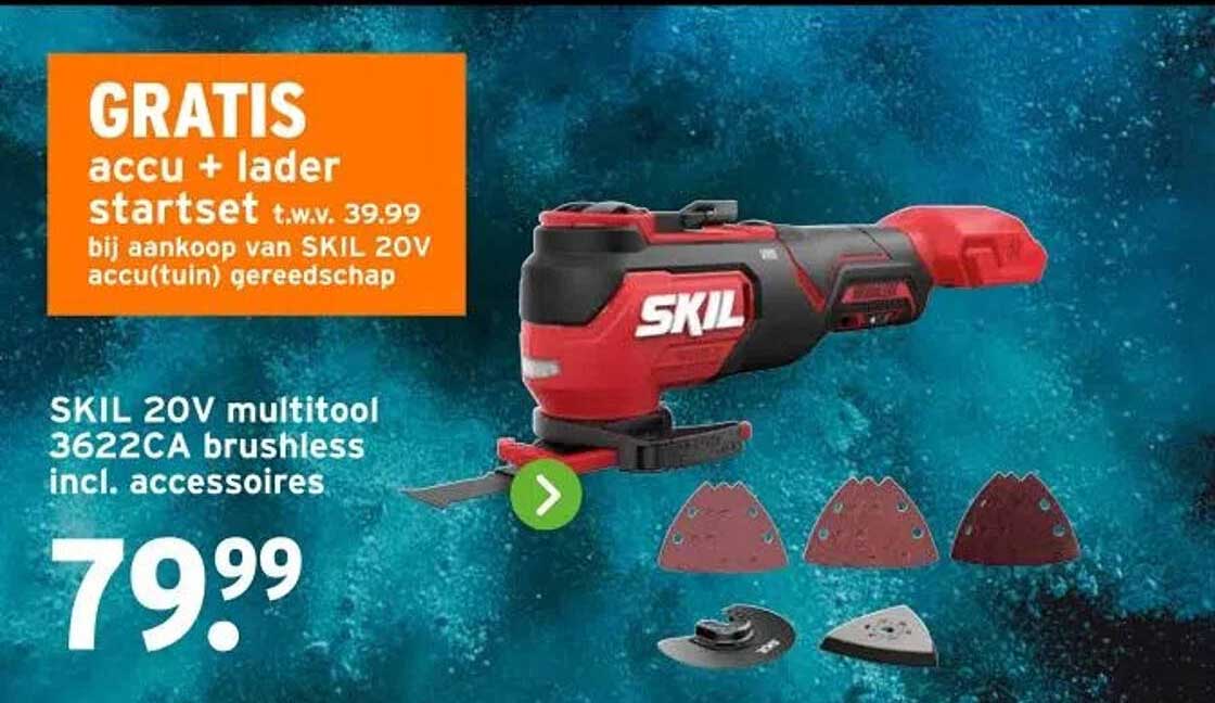 SKIL 20V multitool 3622CA brushless incl. accessoires