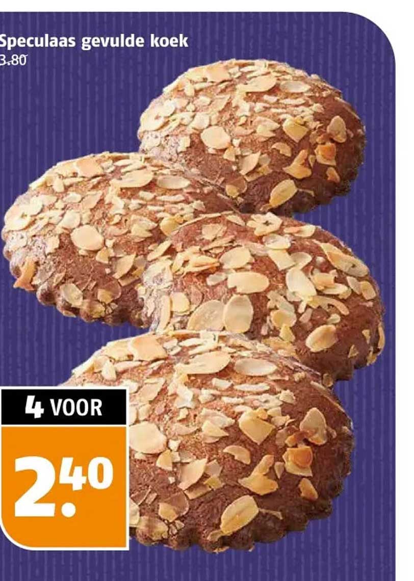 Speculaas gevulde koek