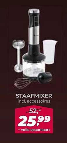 STAAFMIXER incl. accessoires