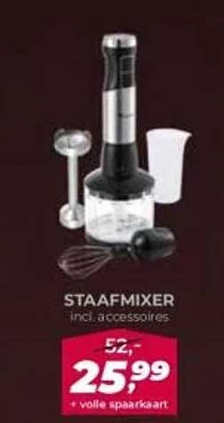 STAAFMIXER incl. accessoires