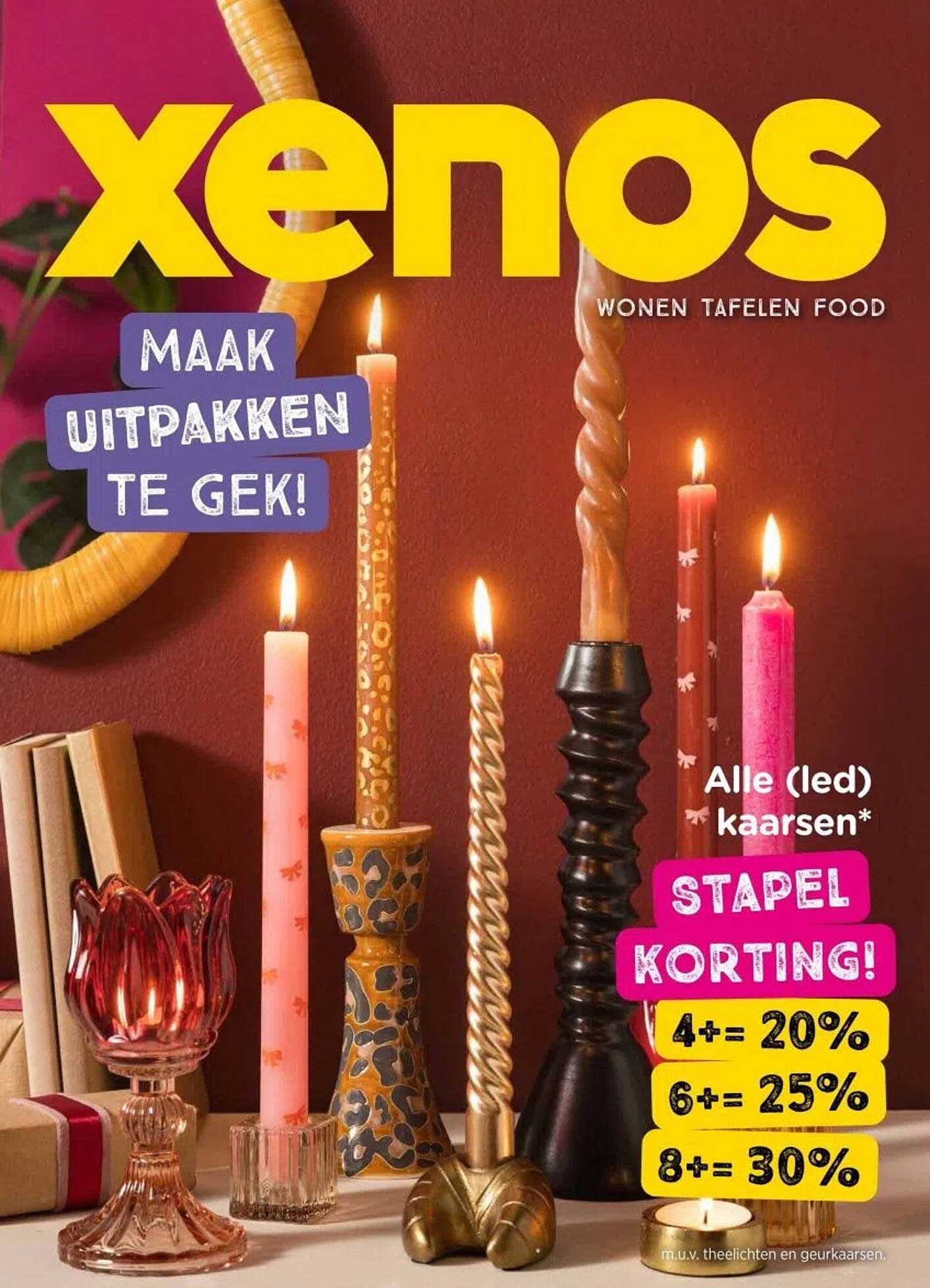 Stapelkorting op alle (led) kaarsen!