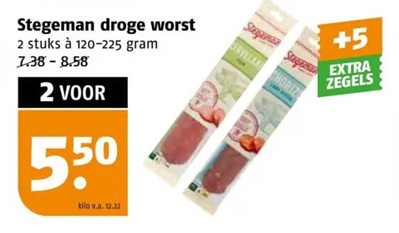 Stegeman droge worst