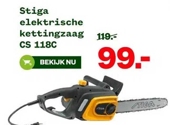 Stiga elektrische kettingzaag CS 118C