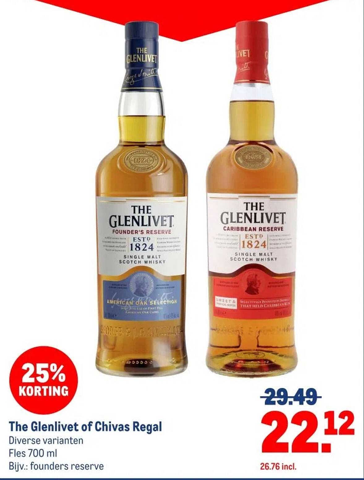 The Glenlivet of Chivas Regal