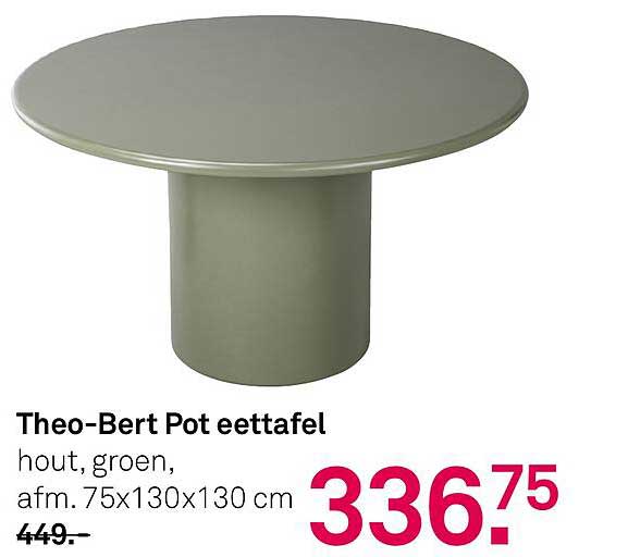 Theo-Bert Pot eettafel