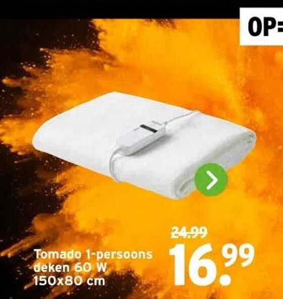 Tomado 1-persoons deken 60 W 150x80 cm