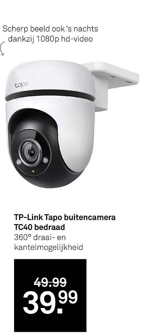 TP-Link Tapo buitencamera TC40 bedraad