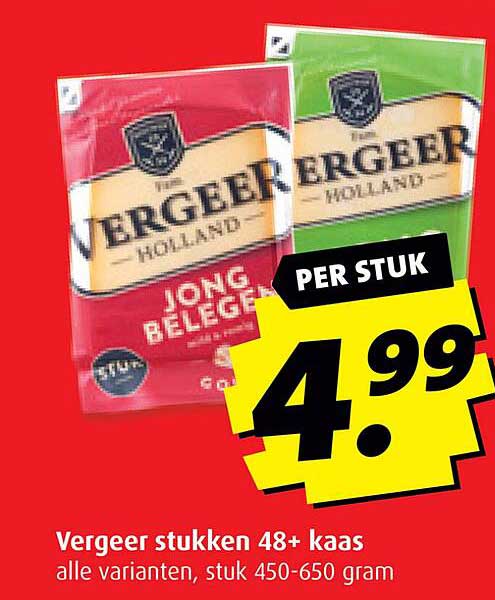 Vergeer stukken 48+ kaas